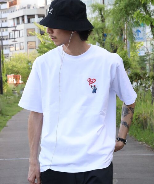 BEN DAVIS(ベンデイビス)の「【BEN DAVIS(ベンデイビス)】GORILLA EMB COOL TEE / Tシャツ 接触冷感 半袖 クルーネック ワンポイント 刺繍 ワンポイント(Tシャツ/カットソー・メンズ・ネイビー/ベージュ/ホワイト/ブラック・X-LARGE/LARGE/MEDIUM)」の20枚目の写真