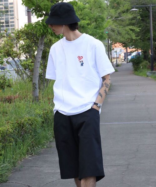 BEN DAVIS(ベンデイビス)の「【BEN DAVIS(ベンデイビス)】GORILLA EMB COOL TEE / Tシャツ 接触冷感 半袖 クルーネック ワンポイント 刺繍 ワンポイント(Tシャツ/カットソー・メンズ・ネイビー/ベージュ/ホワイト/ブラック・X-LARGE/LARGE/MEDIUM)」の21枚目の写真