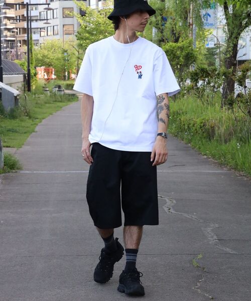 BEN DAVIS(ベンデイビス)の「【BEN DAVIS(ベンデイビス)】GORILLA EMB COOL TEE / Tシャツ 接触冷感 半袖 クルーネック ワンポイント 刺繍 ワンポイント(Tシャツ/カットソー・メンズ・ネイビー/ベージュ/ホワイト/ブラック・X-LARGE/LARGE/MEDIUM)」の22枚目の写真