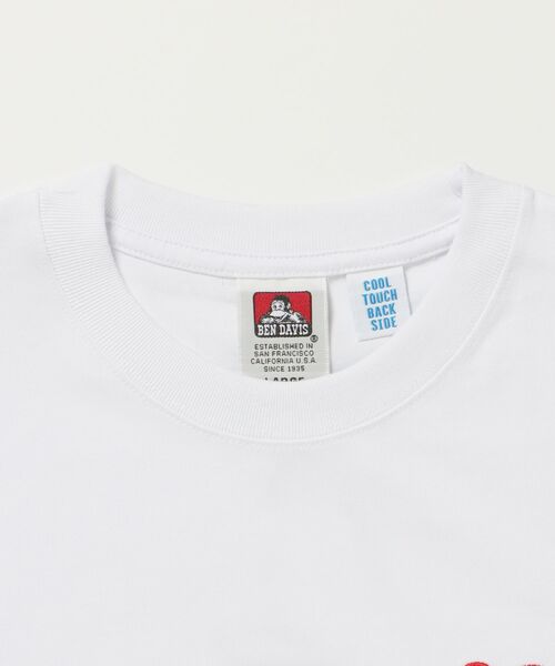 BEN DAVIS(ベンデイビス)の「【BEN DAVIS(ベンデイビス)】GORILLA EMB COOL TEE / Tシャツ 接触冷感 半袖 クルーネック ワンポイント 刺繍 ワンポイント(Tシャツ/カットソー・メンズ・ネイビー/ベージュ/ホワイト/ブラック・X-LARGE/LARGE/MEDIUM)」の14枚目の写真