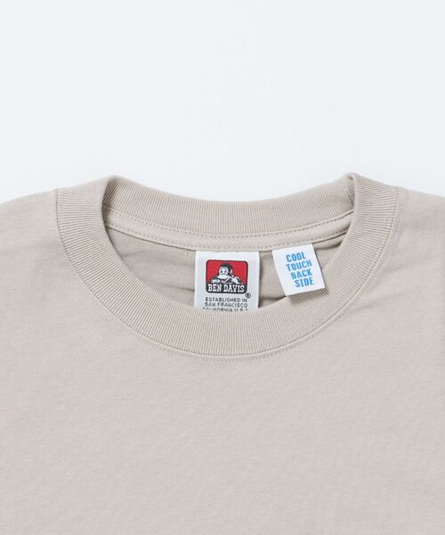 BEN DAVIS(ベンデイビス)の「【BEN DAVIS(ベンデイビス)】GORILLA EMB COOL TEE / Tシャツ 接触冷感 半袖 クルーネック ワンポイント 刺繍 ワンポイント(Tシャツ/カットソー・メンズ・ネイビー/ベージュ/ホワイト/ブラック・X-LARGE/LARGE/MEDIUM)」の18枚目の写真