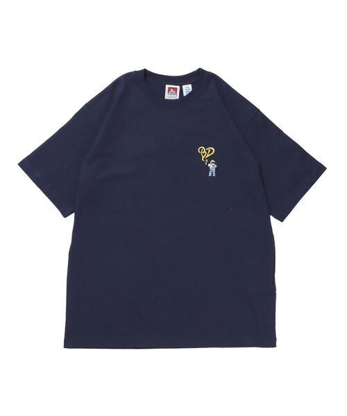 BEN DAVIS(ベンデイビス)の「【BEN DAVIS(ベンデイビス)】GORILLA EMB COOL TEE / Tシャツ 接触冷感 半袖 クルーネック ワンポイント 刺繍 ワンポイント(Tシャツ/カットソー・メンズ・ネイビー/ベージュ/ホワイト/ブラック・X-LARGE/LARGE/MEDIUM)」の20枚目の写真