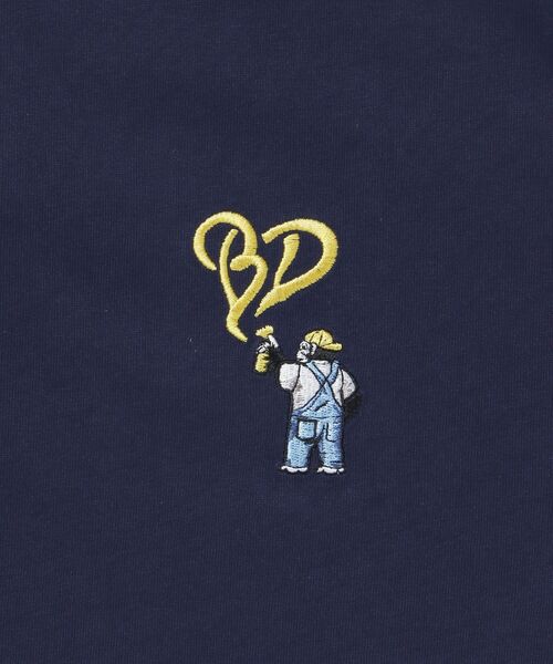 BEN DAVIS(ベンデイビス)の「【BEN DAVIS(ベンデイビス)】GORILLA EMB COOL TEE / Tシャツ 接触冷感 半袖 クルーネック ワンポイント 刺繍 ワンポイント(Tシャツ/カットソー・メンズ・ネイビー/ベージュ/ホワイト/ブラック・X-LARGE/LARGE/MEDIUM)」の18枚目の写真