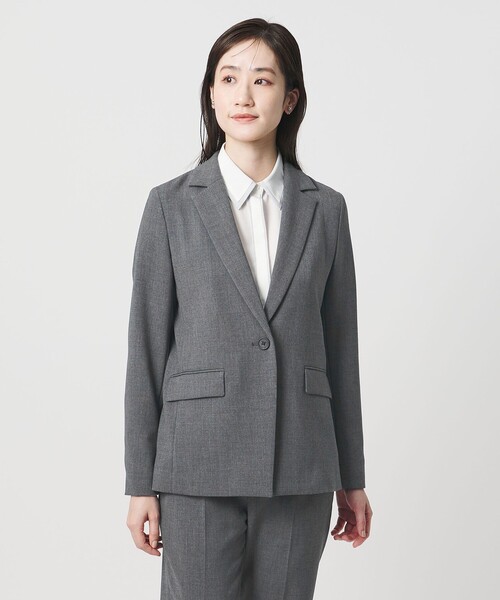 UNITED ARROWS（ユナイテッドアローズ）の「ダブルクロス ジャケット ‐ストレッチ ウォッシャブル‐（テーラードジャケット・レディース・ネイビー/ダークグレー・40/38/36）」の8枚目の写真