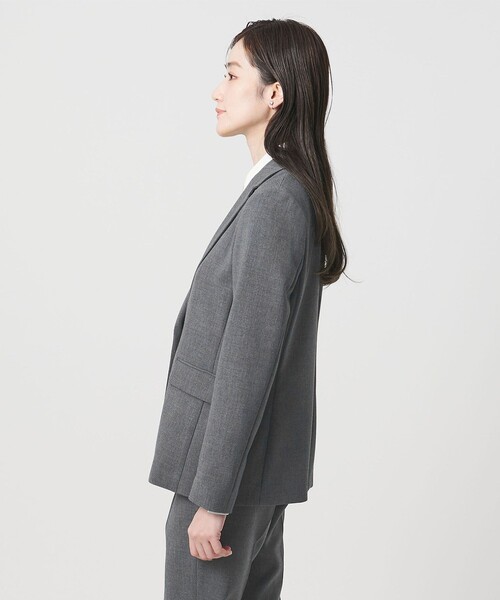 UNITED ARROWS（ユナイテッドアローズ）の「ダブルクロス ジャケット ‐ストレッチ ウォッシャブル‐（テーラードジャケット・レディース・ネイビー/ダークグレー・40/38/36）」の9枚目の写真