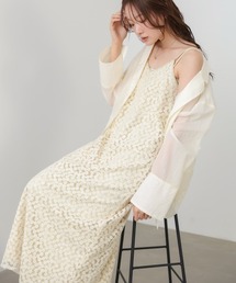 Bab（バブ）の「【選べるサイズ展開】刺繍フラワーキャミワンピース（ワンピース）」