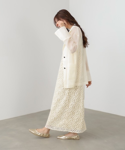 Bab(バブ)の「【選べるサイズ展開】刺繍フラワーキャミワンピース(ワンピース・レディース・アイボリー/ブラック/イエロー/グリーン・S/M)」の20枚目の写真