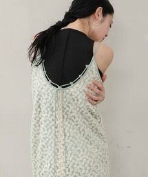 Bab（バブ）の「【選べるサイズ展開】刺繍フラワーキャミワンピース（ワンピース）」