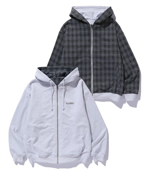 REVERSIBLE ZIP UP HOODED SWEATSHIRT（パーカー）｜XLARGE