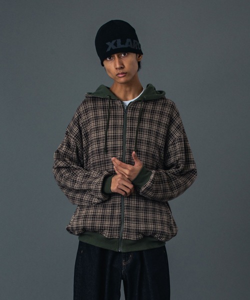 REVERSIBLE ZIP UP HOODED SWEATSHIRT（パーカー）｜XLARGE