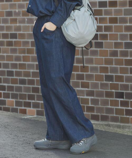 EKAL（エカル）の「『別注』Wrangler×EKAL　デニムリラックスバギーパンツ（デニムパンツ・レディース・ブラック/インディゴブルー・FREE）」の6枚目の写真