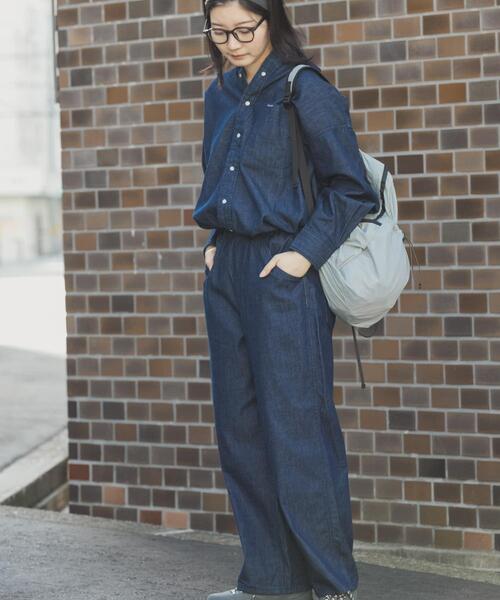 EKAL（エカル）の「『別注』Wrangler×EKAL　デニムリラックスバギーパンツ（デニムパンツ・レディース・ブラック/インディゴブルー・FREE）」の9枚目の写真