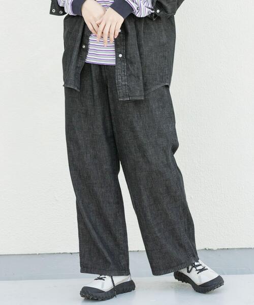 EKAL（エカル）の「『別注』Wrangler×EKAL　デニムリラックスバギーパンツ（デニムパンツ・レディース・ブラック/インディゴブルー・FREE）」の17枚目の写真