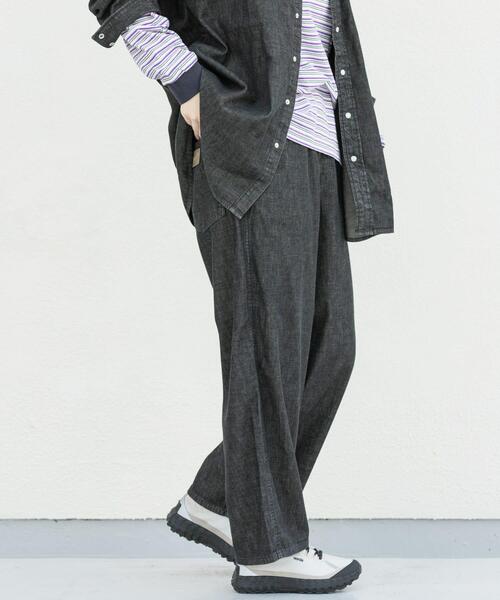 EKAL（エカル）の「『別注』Wrangler×EKAL　デニムリラックスバギーパンツ（デニムパンツ・レディース・ブラック/インディゴブルー・FREE）」の18枚目の写真