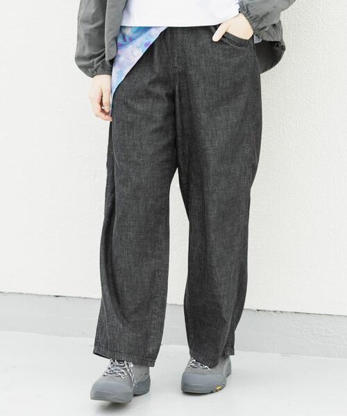 EKAL（エカル）の「『別注』Wrangler×EKAL　デニムリラックスバギーパンツ（デニムパンツ・レディース・ブラック/インディゴブルー・FREE）」の21枚目の写真