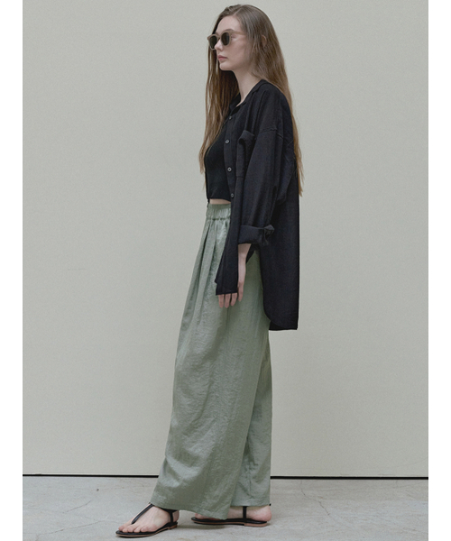 AVANT-G(アバン)の「See Through Unbalance Shirt - black(シャツ/ブラウス・レディース・その他・FREE)」の6枚目の写真
