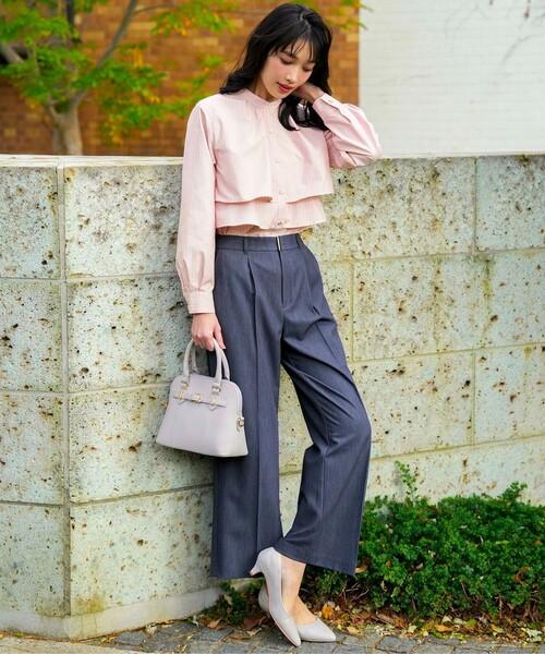 ANY SIS(エニィスィス)の「褒めらレディストレッチ ワイドパンツ(その他パンツ・レディース・ベージュ系6/ネイビー系6/ネイビー系/ライトグレー系6・X-LARGE)」の10枚目の写真