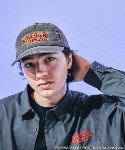 STRANGER THINGS】コラボウォッシュ加工キャップ（キャップ）｜niko