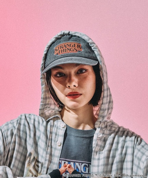 STRANGER THINGS】コラボウォッシュ加工キャップ(キャップ)|niko STRANGER THINGS】コラボウォッシュ加工キャップ(キャップ)|niko
