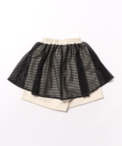 maarook（マルーク）の「杢ツイルメッシュペプラムキュロット（その他パンツ・キッズ・オートミール・140cm/150cm/160cm）」の2枚目の写真