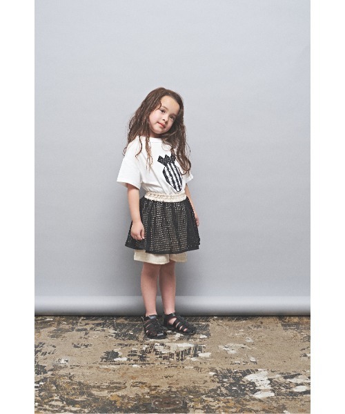 maarook（マルーク）の「杢ツイルメッシュペプラムキュロット（その他パンツ・キッズ・オートミール・140cm/150cm/160cm）」の5枚目の写真