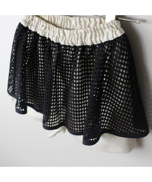 maarook（マルーク）の「杢ツイルメッシュペプラムキュロット（その他パンツ・キッズ・オートミール・140cm/150cm/160cm）」の3枚目の写真