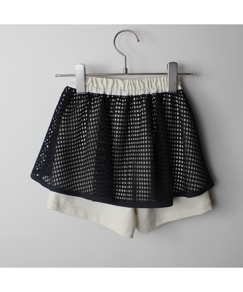 maarook（マルーク）の「杢ツイルメッシュペプラムキュロット（その他パンツ・キッズ・オートミール・140cm/150cm/160cm）」の13枚目の写真