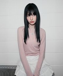 LINE DETAIL WOOL LONG SLEEVE PINK