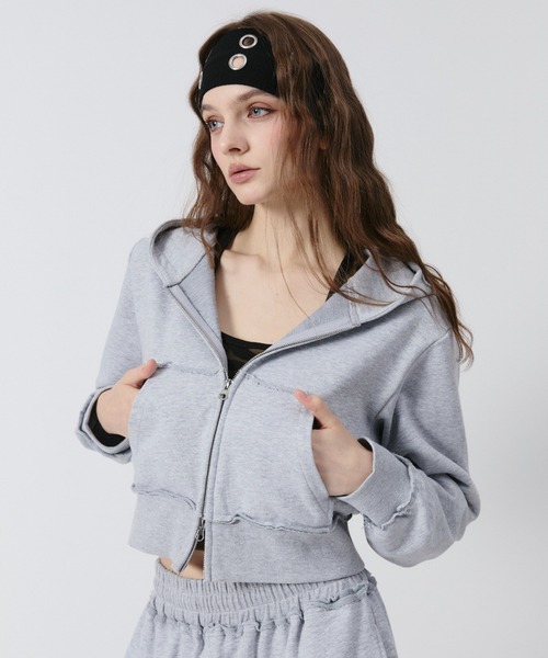 BN cropped zip hoodie/BN クロップドジップフーディー（パーカー