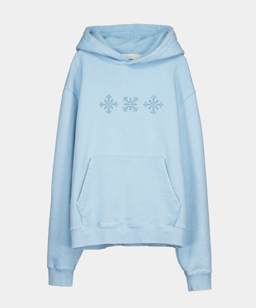 SLOWACID（スローアシッド）の「ブリーチドシンボルフードパーカー[スカイブルー]（パーカー・レディース・その他・SMALL/MEDIUM/LARGE/X-LARGE）」の7枚目の写真