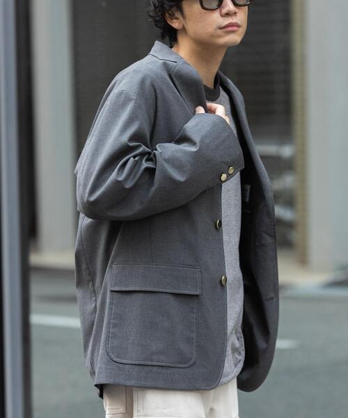 FORK&SPOON（フォークアンドスプーン）の「FORK&SPOON　キャリーマンテーラードジャケット（その他アウター・メンズ・ネイビー/チャコールグレー・4/5）」の2枚目の写真