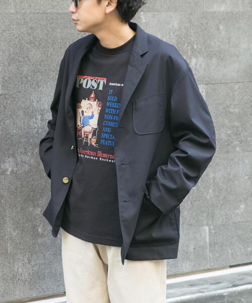 FORK&SPOON（フォークアンドスプーン）の「FORK&SPOON　キャリーマンテーラードジャケット（その他アウター・メンズ・ネイビー/チャコールグレー・4/5）」の4枚目の写真