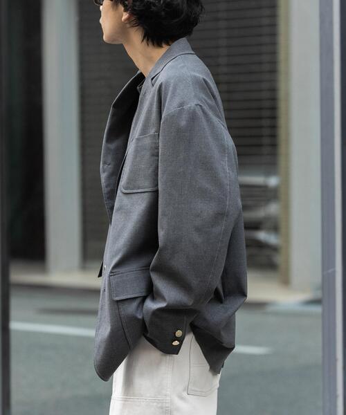 FORK&SPOON（フォークアンドスプーン）の「FORK&SPOON　キャリーマンテーラードジャケット（その他アウター・メンズ・ネイビー/チャコールグレー・4/5）」の13枚目の写真