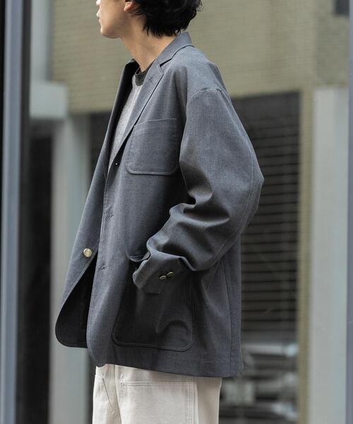 FORK&SPOON（フォークアンドスプーン）の「FORK&SPOON　キャリーマンテーラードジャケット（その他アウター・メンズ・ネイビー/チャコールグレー・4/5）」の15枚目の写真