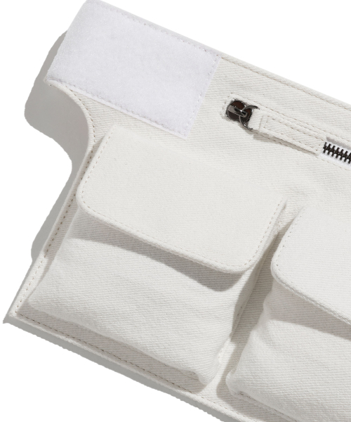 NICE GHOST CLUB(ナイスゴーストクラブ)の「FFATS BELT BAG_WHITE(NG2ESUAB42A)(メッセンジャーバッグ・レディース・ホワイト・FREE)」の3枚目の写真