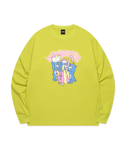 LMCの「SURPRISE BEAR LONG SLV TEE lime(Tシャツ/カットソー・レディース・その他・S/M/L/XL)」の1枚目の写真