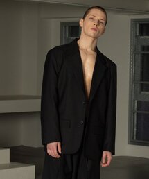DECOROSO（デコローゾ）の「テイラーオーバーサイズワイドセットアップジャケット[ブラック]（テーラードジャケット）」