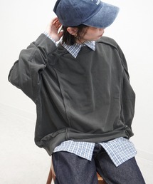 【着回し力抜群】裏毛ピグメントプルオーバー