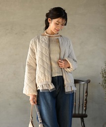 Muffiny（マフィニー）の「2WAY ダイヤキルティング ノーカラーブルゾン（テーラードジャケット）」