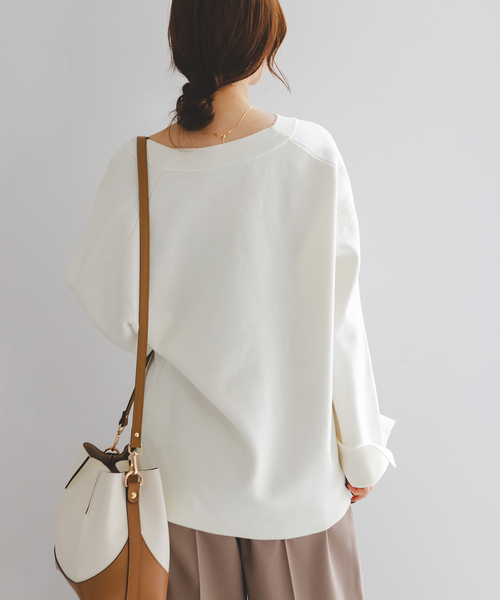 Noble（ノーブル）の「《WEB限定追加》接結ジャケットライクカーディガン（カーディガン/ボレロ・レディース・ライトグレー/ホワイト/ブラック・FREE）」の22枚目の写真