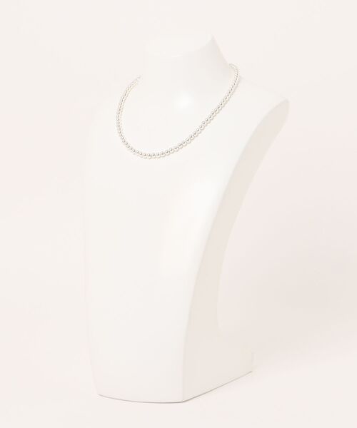 Harpo（アルポ）の「【Harpo/アルポ】シルバー ネックレス ナバホパール ビーズ5㎜（ネックレス・レディース・シルバー・FREE）」の2枚目の写真