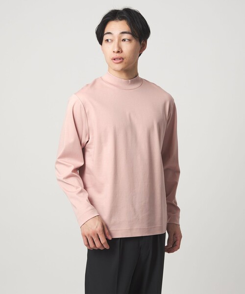L/A ポンチ モックネック カットソー -抗菌-（Tシャツ/カットソー