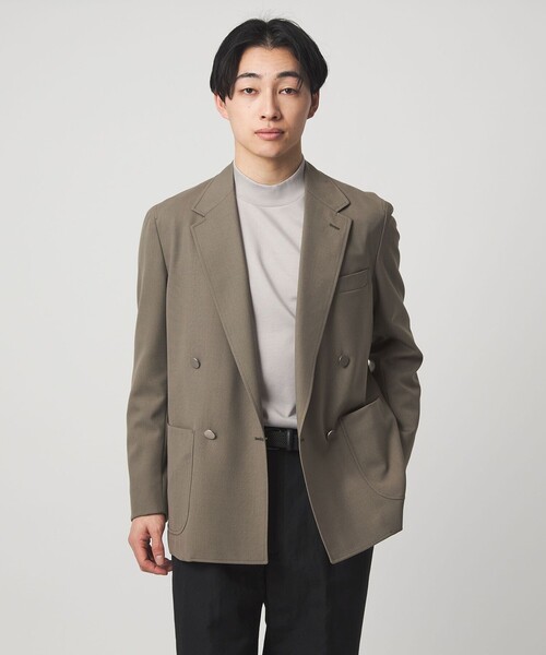 green label relaxing（グリーンレーベルリラクシング）の「L/A ポンチ モックネック カットソー -抗菌-（Tシャツ/カットソー・メンズ・ライトピンク/ブラック/ライトグレー・XL/L/M/S）」の4枚目の写真