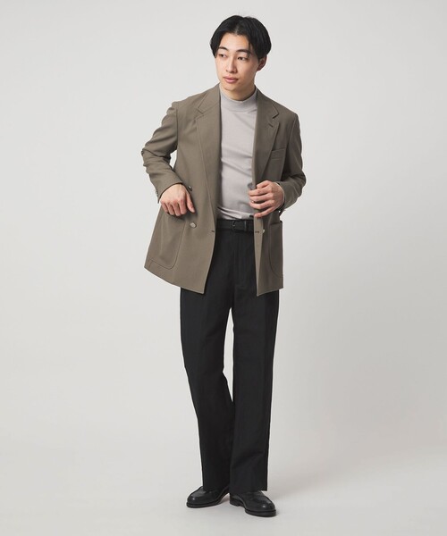 L/A ポンチ モックネック カットソー -抗菌-（Tシャツ/カットソー