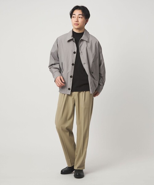 green label relaxing（グリーンレーベルリラクシング）の「L/A ポンチ モックネック カットソー -抗菌-（Tシャツ/カットソー・メンズ・ライトピンク/ブラック/ライトグレー・XL/L/M/S）」の7枚目の写真