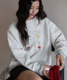 Achic（アシック）の「イラストプリントレイヤード風スウェット（スウェット）」