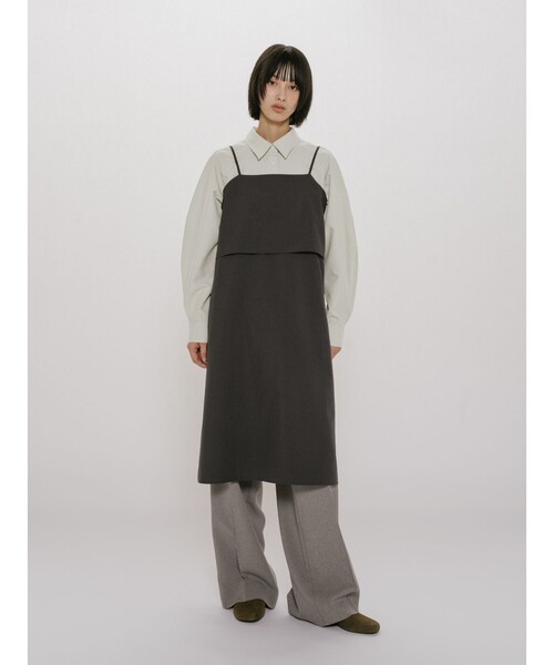 MIDIUMISOLID（ミディウミソリッド）の「MIDIUMISOLID for Ladies ボリュームスリーブシャツチュニック（シャツ/ブラウス・レディース・ナチュラル/ライトブルー/チャコールグレー・FREE）」の15枚目の写真