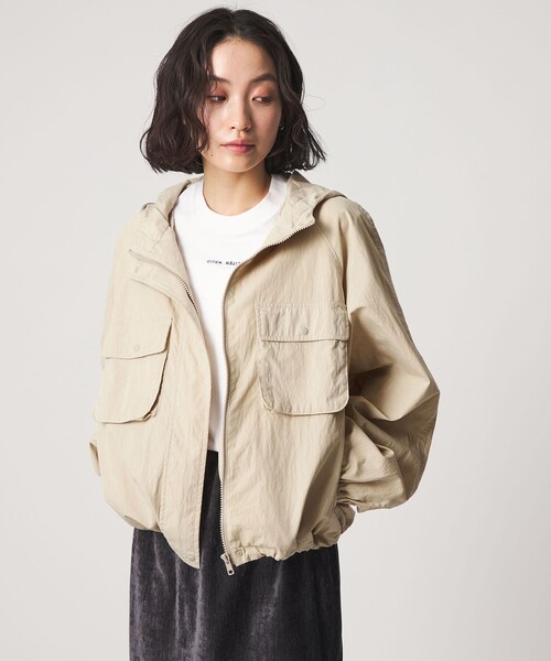 CITEN（シテン）の「＜CITEN＞エッセンシャルポケットブルゾン（ブルゾン・レディース・イエロー/ベージュ・S/M）」の3枚目の写真