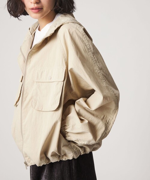 CITEN（シテン）の「＜CITEN＞エッセンシャルポケットブルゾン（ブルゾン・レディース・イエロー/ベージュ・S/M）」の4枚目の写真