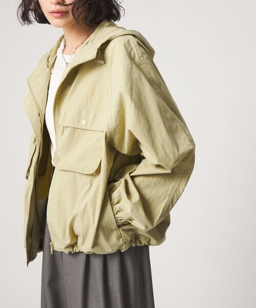 CITEN（シテン）の「＜CITEN＞エッセンシャルポケットブルゾン（ブルゾン・レディース・イエロー/ベージュ・S/M）」の7枚目の写真